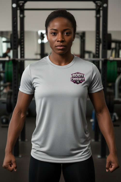 Female athlete wearing Cross T-Shirt Woman - front view
