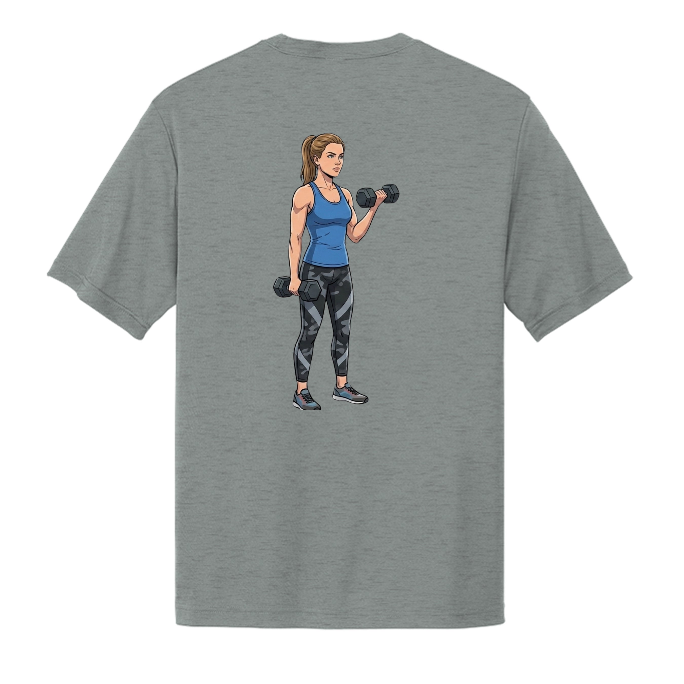 Grey Concrete Heather - ST350 - BACK